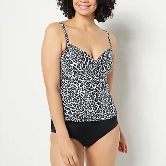 Jantzen Peplum Tankini with Comfort Core Bottom - Picture 1 of 7